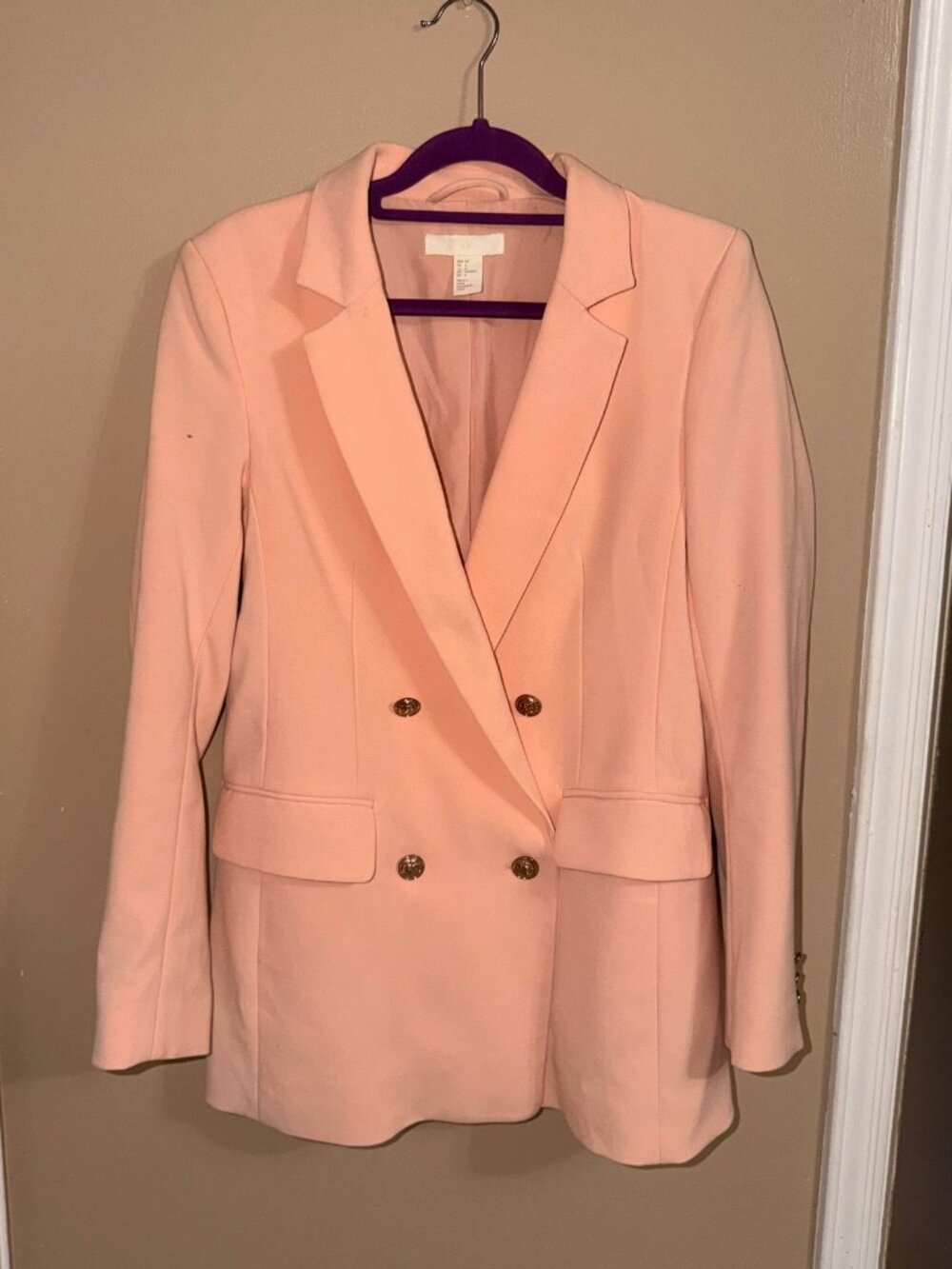 H&M Peach/Pink Blazer 4